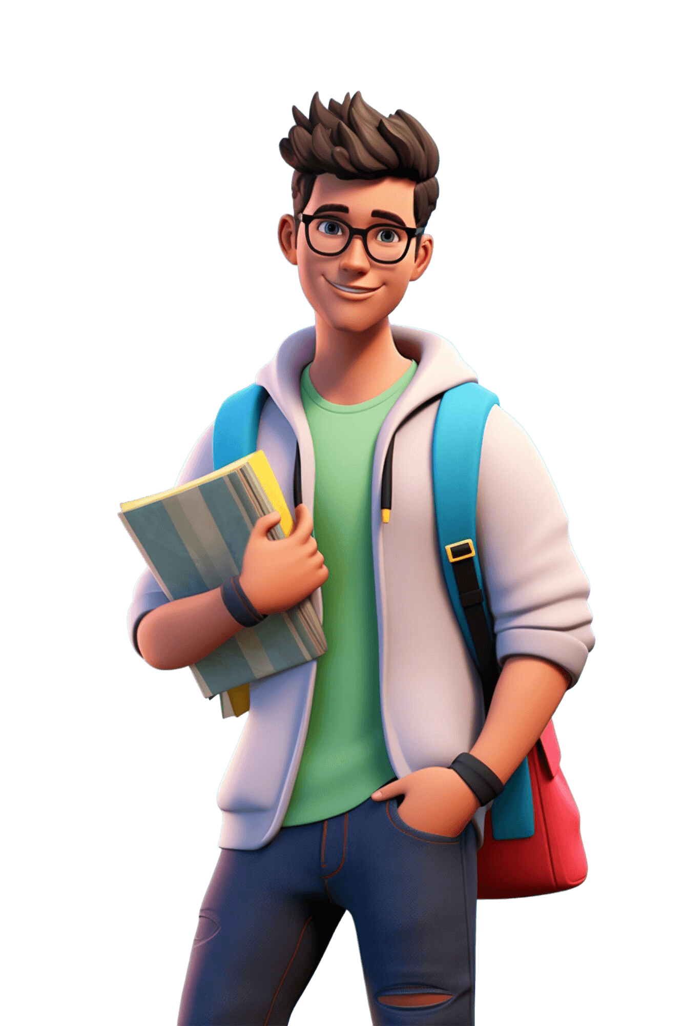 Estudiante trabajando con recursos digitales