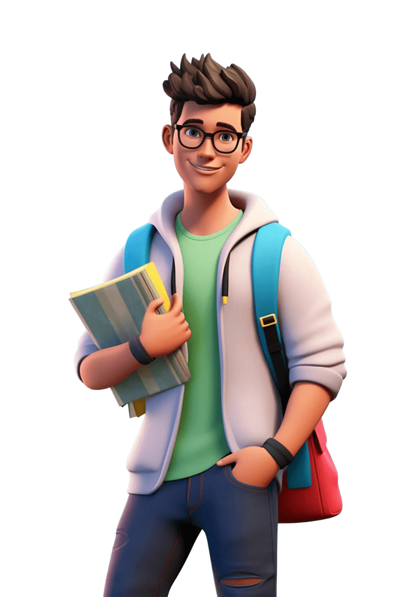 Estudiante trabajando con recursos digitales